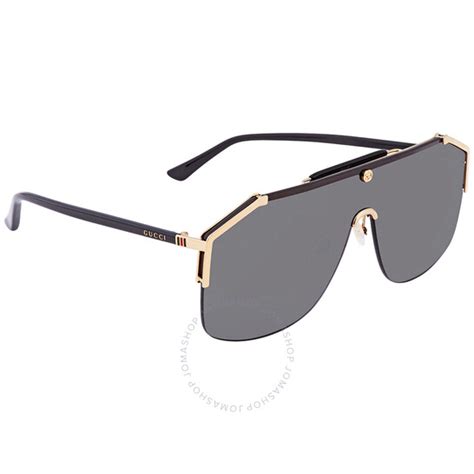 gucci 0291s|Gucci Grey Shield Unisex Sunglasses GG0291S 001 99.